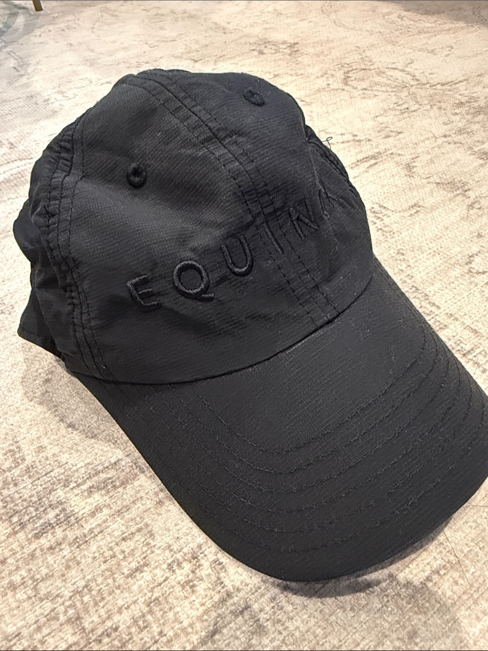 Equinox Black Embroidered Baseball Cap